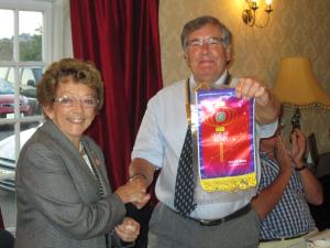 Visit from District Governor Judy Barnard Jones with President Charles Gaskell